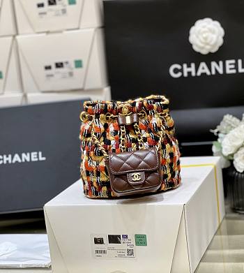 Kitlife Chanel Small Backpack Tweed SS 2023 - 16.5 × 17 × 12 cm