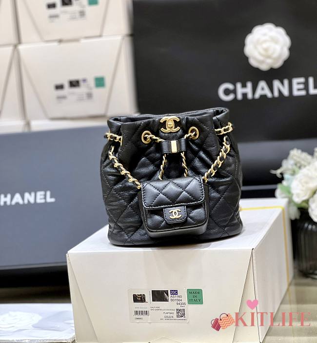 Kitlife Chanel Small Backpack Black SS 2023 - 16.5 × 17 × 12 cm - 1