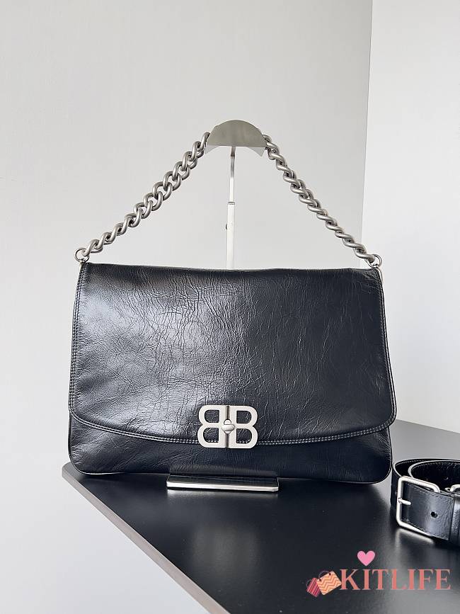 Kitlife BALENCIAGA BB Soft Small Flap leather shoulder bag - 36 x 23.8 x 4 cm - 1
