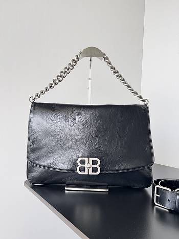 Kitlife BALENCIAGA BB Soft Small Flap leather shoulder bag - 36 x 23.8 x 4 cm