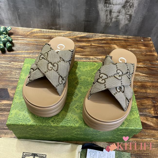 KITLIFE WOMEN'S GG PLATFORM SLIDE SANDAL 002 - 1