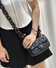 Kitlife Chanel Lambskin & Wenge Wood Light Black - 18 x 11 x 7 cm - 1