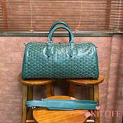 Kitlife Goyard Green Goyardine Canvas & Clamecy Cowhide Croisière 50 - 48 x 28 x 22cm - 6