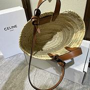 TEEN TRIOMPHE CELINE CLASSIC PANIER IN PALM LEAVES AND CALFSKIN  - 6