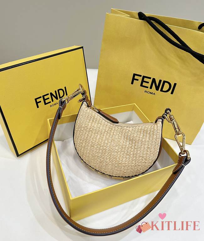 FENDI Fendigraphy Small Hobo Bag - 16.5 x 14 x 5 cm - 1