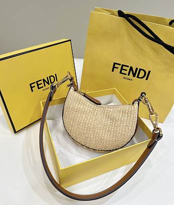 FENDI Fendigraphy Small Hobo Bag - 16.5 x 14 x 5 cm