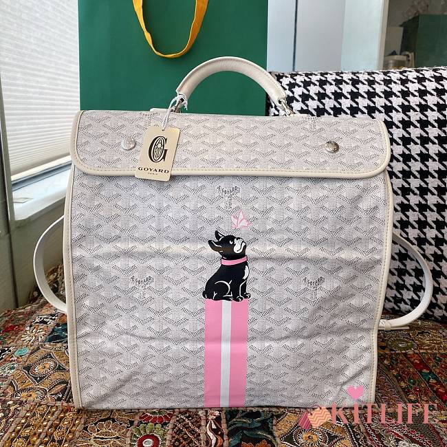 Kitlife Saint Léger goyard Backpack White - 37 x 15 x 34 cm - 1