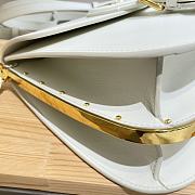 Dior Bobby Frame Bag White - 20×19.5×10 cm - 4