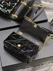 Kitlife Saint Laurent Jamie Flap Bag Quilted Patent Large Black - 20 x 12.5 x 6.5 cm - 3