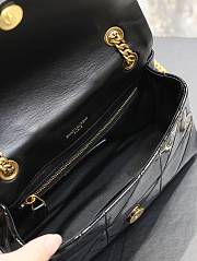 Kitlife Saint Laurent Jamie Flap Bag Quilted Patent Large Black - 20 x 12.5 x 6.5 cm - 2