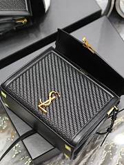 Kitlife SAINT LAURENT Cassandra Woven Leather Top-Handle Bag  - 24.5 x 20 x 11.5 cm - 6