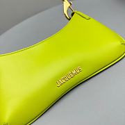 Kitlife JACQUEMUS Le Bisou Mousqueton leather shoulder bag Green - 26 x 17 x 15 cm - 4