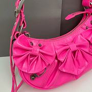 Kitlife BALENCIAGA Le Cagole Shoulder Bag Xs  Fluo Pink - 26 x 16 x 8 cm - 5