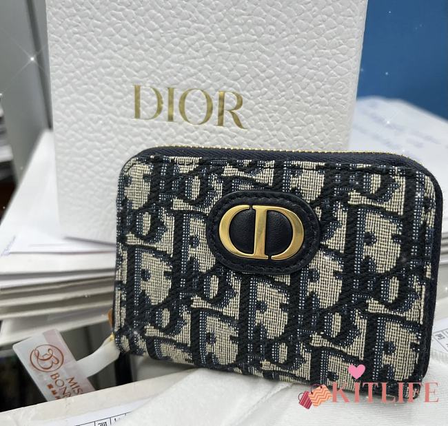 Kitlife Dior Wallet Blue - 11 x 8 x 9cm - 1