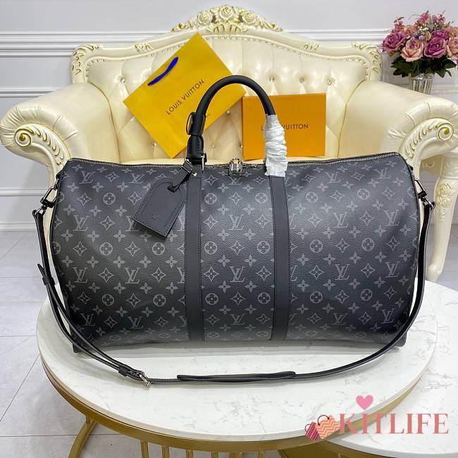 Kitlife Louis Vuitton Christopher Keepall Monogram Eclipse canvas - 55 x 31 x 26 cm - 1