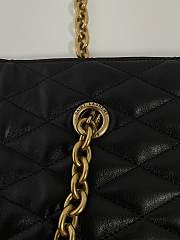 Kitlife SAINT LAURENT Quilted Leather Drawstring Shoulder Bag In Black - 42x36.5x1 cm - 5