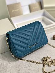 Kitlife Bvlgari Cabochon Mini Blue Bag - 17x11x5 cm - 5