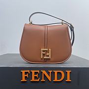 Kitlife Fendi bag C’mon Medium Dove-brown smooth leather - 25 x 20 x 7 cm - 1