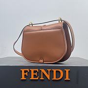 Kitlife Fendi bag C’mon Medium Dove-brown smooth leather - 25 x 20 x 7 cm - 4