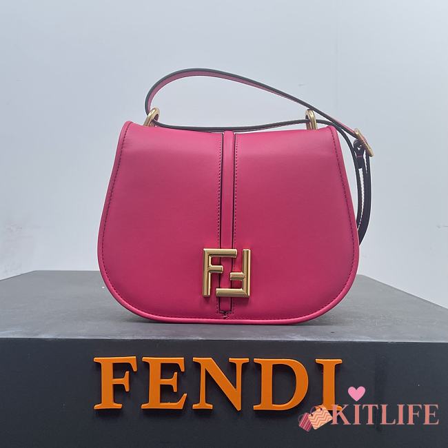 Kitlife Fendi bag C’mon Medium Dove-Pink smooth leather - 25 x 20 x 7 cm - 1