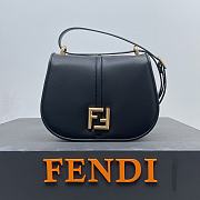 Kitlife Fendi bag C’mon Medium Dove-Black smooth leather - 25 x 20 x 7 cm - 1