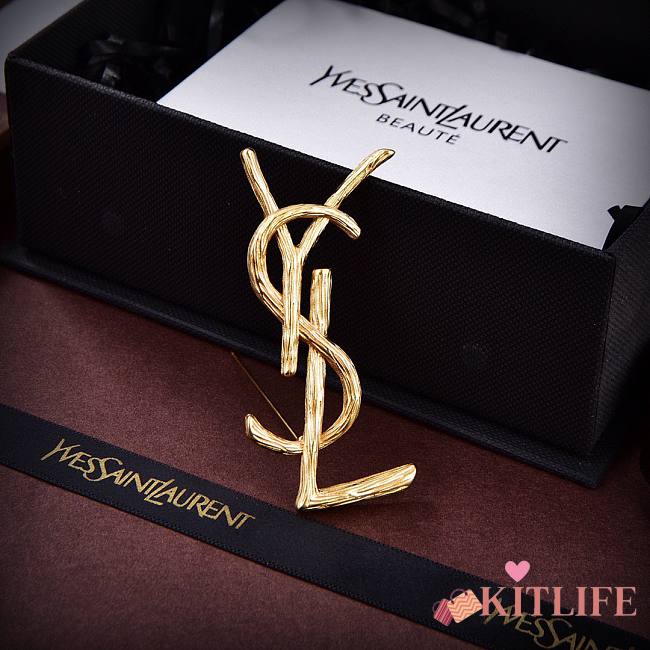 Kitlife Saint Laurent brooch - Gold Brooches  - 1
