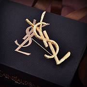 Kitlife Saint Laurent brooch - Gold Brooches  - 5