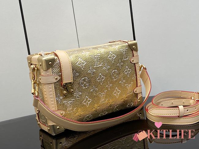 Kiltife Louis Vuitton Side Trunk Monogram Canvas Gold - 21 x 14 x 6 cm - 1