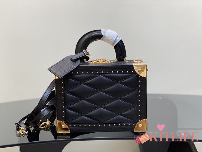 Kitlife Louis Vuitton Petite Valise Malletage Black - 22.5x17.5x11cm - 1