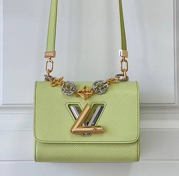 Kitlife Louis Vuitton Twist PM handbag Vert Noto Green - 19 x 15 x 9 cm