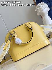 kitlife Louis Vuitton Alma BB Yellow Bag M40302 - 23 x 17 x 11 cm - 5
