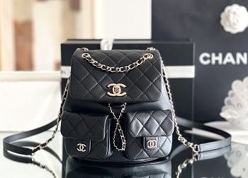 Kitlife Chanel Backpack Duma Black - 21 x 20 x 12 cm