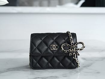 Kitlife Chanel Mini Flap bag Black SS 2023 - 13 x 10 x 5 cm