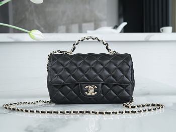 Kitlife Chanel 23A Flap bag Black SS 2023 - 20 x 7 x 12 cm