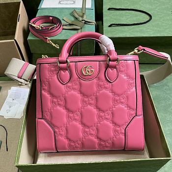 Kitlife Gucci Matelassé Tote Pink - 23 x  22 x 10 cm