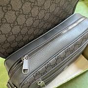 Kitlife Gucci Ophidia Mini GG Strips Shoulder Bag Ebony Gray - 27 x 20 x 7 cm - 3