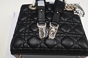 Kitlife Dior Lady Black silver hardware -  20 X 17 X 8CM - 3