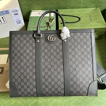 Kitlife GUCCI BAG TOTE MARMONT GG MONOGRAM GREY - 43 x 35 x 18.5 cm