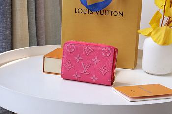 Kitlife Louis Vuitton Wallet Pink - 8.5 x 11.5  x 2.5 cm