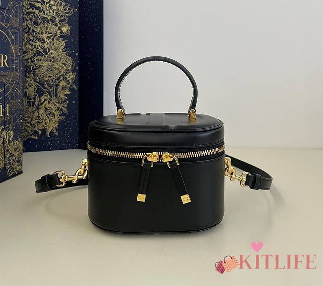 Kitlife Dior Vanity Bag Black - 16 x 9.5 x 11 cm - 1