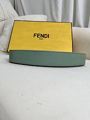 FENDI O’lock Embellished Leather Shoulder Bag Green - 32 X 11 X5 cm - 6