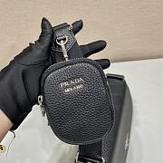 Prada Women Leather Shoulder Bag Black - 78123215  - 24x17x9.5cm - 4