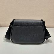 Prada Women Leather Shoulder Bag Black - 78123215  - 24x17x9.5cm - 3