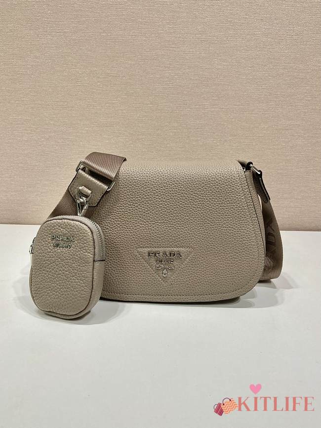 Prada Women Leather Shoulder Bag Brown - 78123215 - 24x17x9.5cm - 1