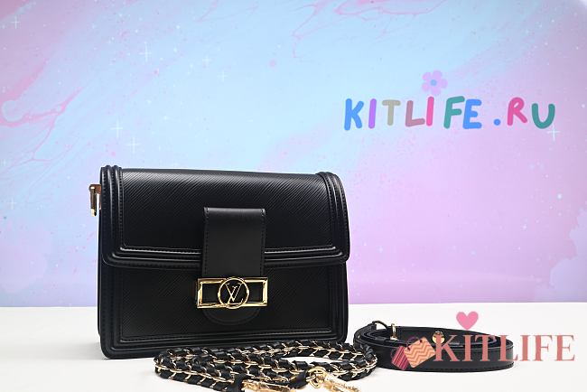 Forubags Louis Vuitton Dauphine MM Epi Leather Black - M55964  – 20 x 15 x 9 cm - 1