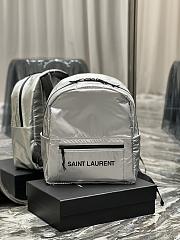 KITLIFE YSL NUXX BACKPACK IN NYLON GREY - 32 X 37 X 6 cm - 1