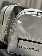 KITLIFE YSL NUXX BACKPACK IN NYLON GREY - 32 X 37 X 6 cm - 3