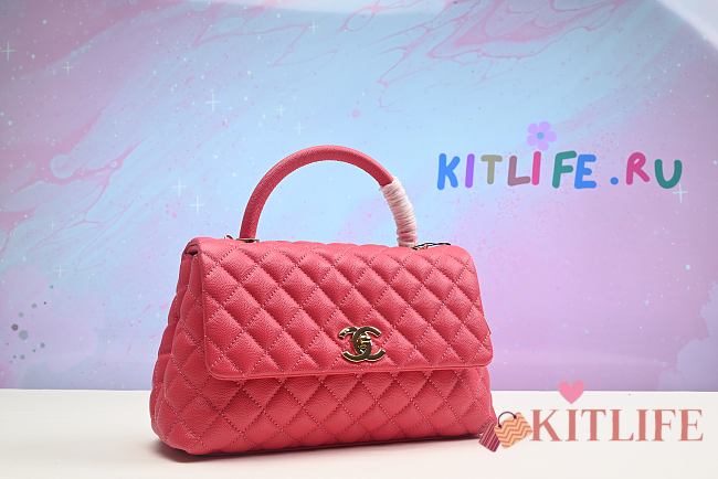 Kitlife Chanel Coco Handle caviar Pink -  29 x 18 x 12 cm - 1