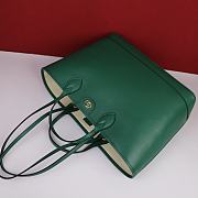 Kitlife GUCCI Ophidia Gg Supreme Tote Bag Green- 38.5 x 28.5 x 15 cm - 4