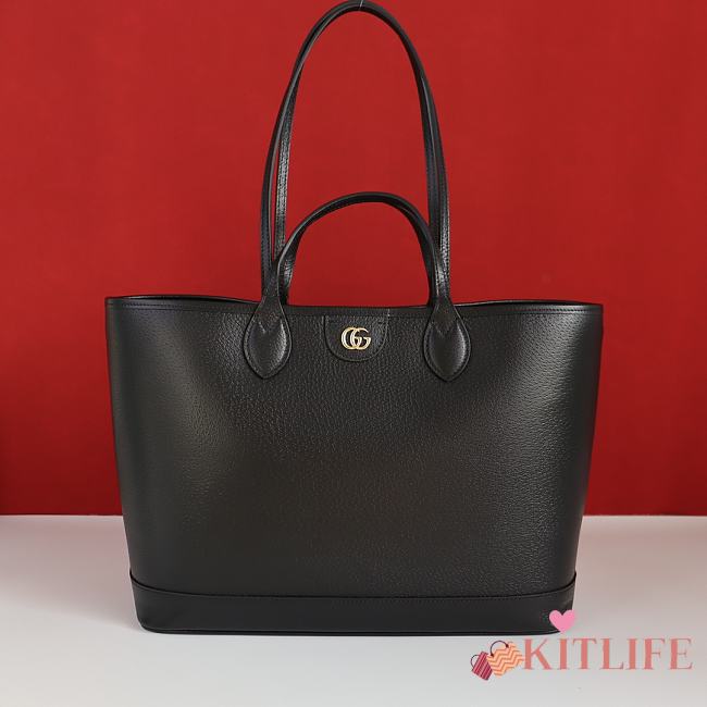 Kitlife GUCCI Ophidia Gg Supreme Tote Bag Black - 38.5 x 28.5 x 15 cm - 1